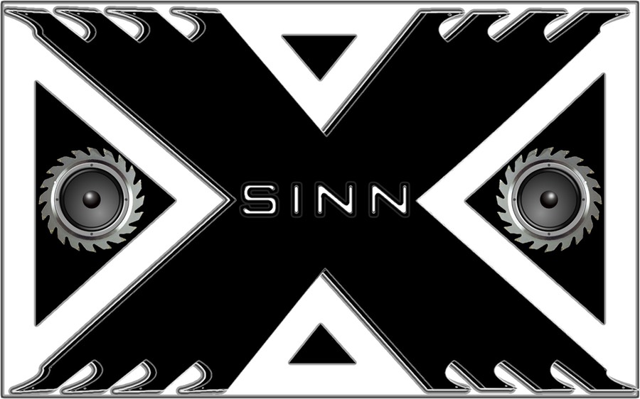 BLACK SINN X LOGO w: speakers